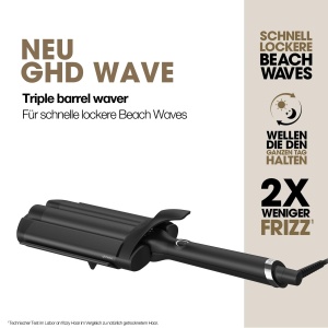 Ondulator profesional ghd wave cu 3 bare, 32mm, pentru Beach Waves, Anti Frizz - Img 3