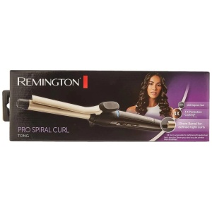 Ondulator Remington Pro Spiral Curl CI5319 19 mm Invelis Ceramic-Turmalin NegruCreme - Img 3