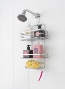 Organizator baie Metaltex Viva Polytherm fara gaurire 23x12x38-47 cm capacitate 10 kg - Img 4
