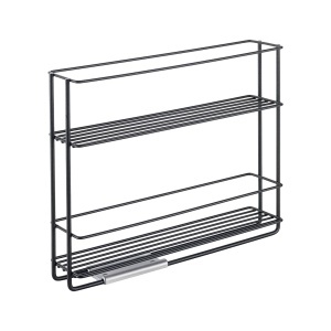 Organizator condimente Metaltex In Out Lava negru 6x28x22 cm strat TouchTherm