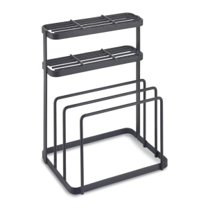 Organizator cutite si tocatoare Metaltex Tokyo Lava Negru