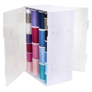 Organizer Garn Spule Singer, Doppelseitiger, 32 spule, transparent