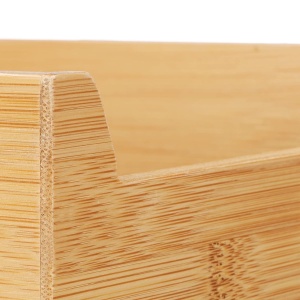 Organizer pentru cutite din bambus Relaxdays, 6,5x38x15,5 cm, natural - Img 6