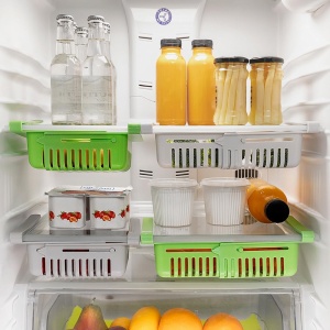 Organizer pentru frigider Generico InnovaGoods, ajustabil, 2 sertare, multicolor - Img 4