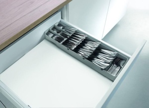 Organizer pentru Tacamuri Metaltex Uni-Fit, 40-49 cm, grinegru, ajustabil - Img 4