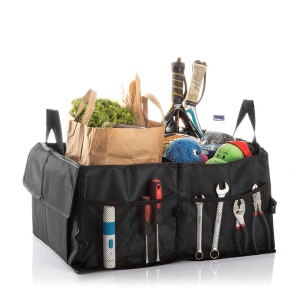 Organizer portbagaj InnovaGoods, 55L, 3 compartimente, negru - Img 4