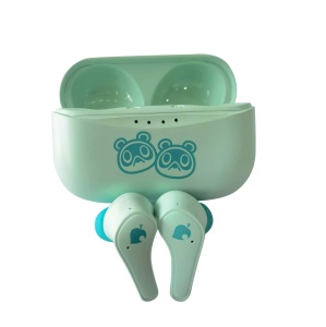 OTL Technologies AC0875 TWS Casti fara fir cu carcasa de incarcare - Animal Crossing, Verde - Img 6
