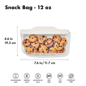 OXO Good Grips Punga Reutilizabila din Silicon 335 ml Culoare Ovaz - Img 2