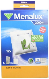 Pachet Menalux 2000VP pentru Bosch BSGL5 si Siemens VSZ6 12 saci filtru igienic H12 3 microfiltre