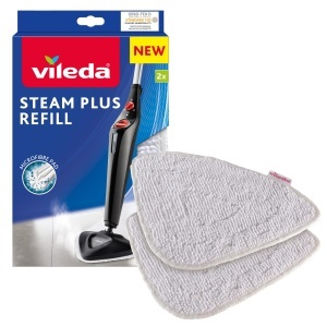 Pads de Microfibra Vileda Steam Plus pentru Curatare Abur, 2 Bucati, Waschbare