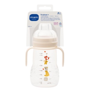 Pahar de invatare MAM Trainer, 220 ml, tropffrei, design Koala