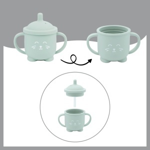 Pahar pentru invatarea bautului Babymoov ISY CUP, 150ml, silicon, antialunecare - Img 3