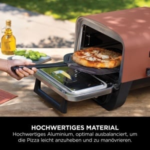 Paleta pizza Ninja Woodfire XSKPZPLEU 12 inch aluminiu perforat maner ergonomic - Img 3