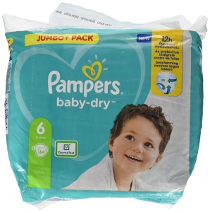 Pampers Scutece Baby-Dry Nappy Pants, Marimea 6, 128 bucati - Img 4