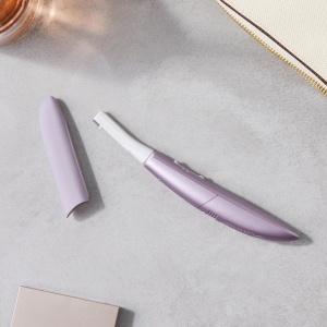 Panasonic ES-WF71 Trimmer facial si pentru sprancene femei cap flexibil otel inoxidabil hipoalergenic mov - Img 8