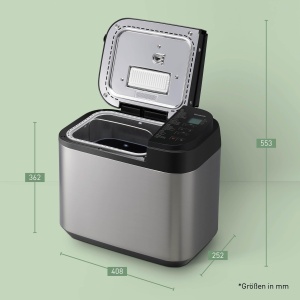 Panasonic SD-YR2550 Aparat de facut paine complet automat design orizontal distribuitor de nuci de stafide si dozator de drojdie 31 de programe automa - Img 9