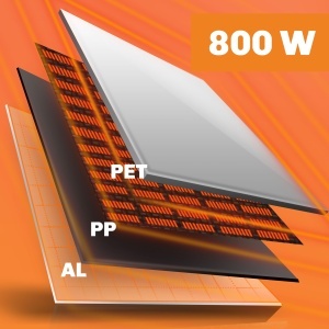 Panou Infrarosu Berdsen 800W, Alb - Economisire Energie, Protectie la Supraincalzire - Img 6