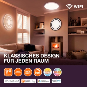 Panou LED Osram SMART Orbis Ultra Slim 400mm, 25W, 2000lm, Alb - Img 6