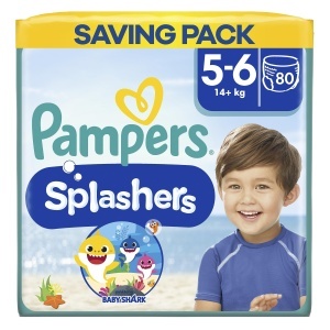 Pantaloni de inot Pampers Slasher, marimea 56 (14kg), set de 8 bucati