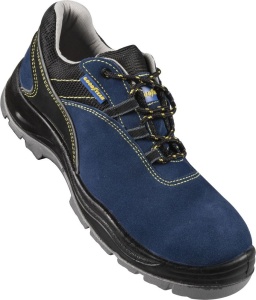 Pantofi de siguranta Goodyear S1P din velur, albastri si negri, marimea 37 - Img 5
