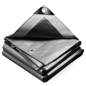 Panza de protectie VOUNOT 4x6m 240 gm impermeabila, gri