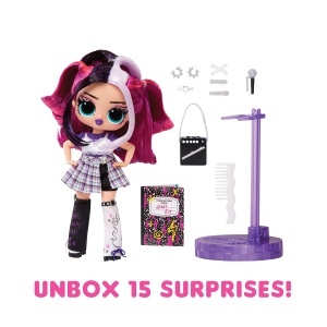 Papusa de Moda L.O.L. Surprise Tweens - Jenny Rox, 15 surprize, stil rockstar - Img 2
