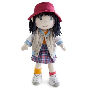 Papusa de Plus HABA Yuki 30cm, Usor de Imbracat, Lavabila, pentru Copii 18