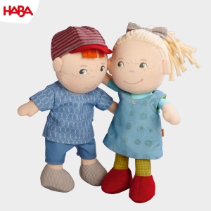 Papusa HABA Mirle 20 cm, din poliester, cadou elegant pentru bebelusi - Img 4