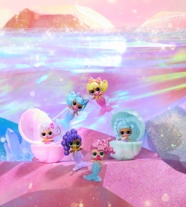 Papusa L.O.L. Surprise Mermaids Makeover Magic - 6 Figurine, Culoare Schimbabila, 4 Ani - Img 5