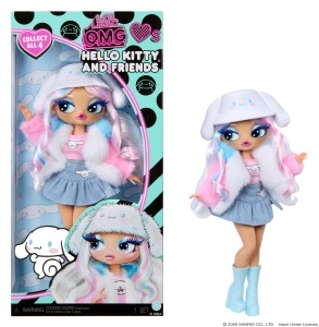 Papusa L.O.L. Surprise OMG Cinnamoroll - 30 cm, cu accesorii, stil modern