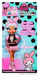 Papusa L.O.L. Surprise OMG My Melody - Outfit detaliat, corp mobil, accesorii - Img 8