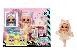 Papusa L.O.L. Surprise Tweens - Braids-2-Waves Winnie, cu 20 surprize, stilizare si accesorii