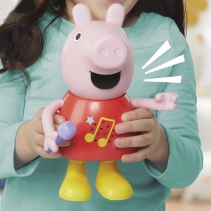 Papusa Peppa Pig Plauder Singspa, 20 cm, Roz, cu 4 Melodii - Img 8