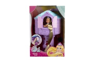 Papusa Simba Evi Love Rapunzel cu Turn de Joaca Par Lung 32cm 3 Ani - Img 5