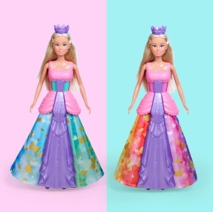 Papusa Simba Steffi Love Magic Rainbow 29cm Rochie Magica - Img 6