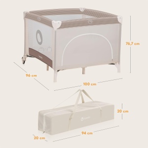 Paravan de joaca LIONELO BONNIE pentru copii, 15 kg, cu saltea confortabila - Img 8