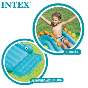 Parc de joaca gonflabil Intex 57166NP Dino, 191 cm, 143 l, multicolor - Img 3