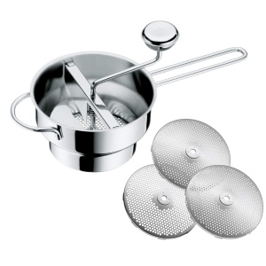Passiermuhle WMF Gourmet, Cromargan, 19 cm, cu 3 discuri pentru fructe si legume