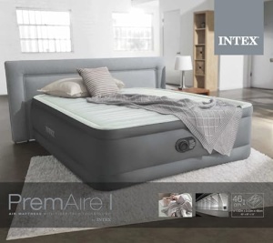 Pat gonflabil Intex Queen Premaire I cu Fiber-Tech RP, Dimensiuni umflate: 152 cm x 203 cm x 46 cm (64906ND) - Img 3