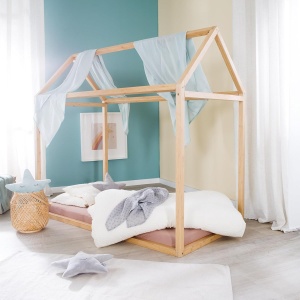 Pat Montessori Hausbett Roba 70 x 140 cm - Bambus FSC, Design Sigur - Img 7