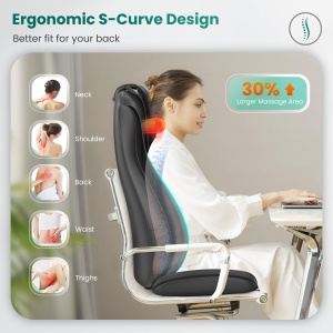 Patura de masaj Snailax cu functie de incalzire, design ergonomic, 3 intensitati - Img 2