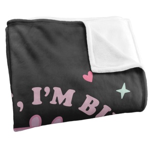 Patura Mummy Pig cu Touch Satinat, 91 x 147 cm, 300 GSM - Img 4