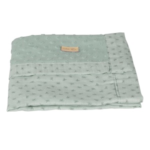 Patura pentru bebelusi Roba Lil Planet 80 x 80 cm - Bio Bumbac - Verde Frosty