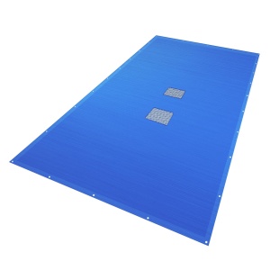 Patura pentru piscina VOUNOT, 4x9m, impermeabila, albastra, din polietilena 160 gm