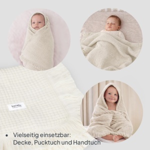 Paturica Lionelo Bamboo Blanket 100 Bumbac Antibacteriana 6 Straturi 100x70 cm - Img 6