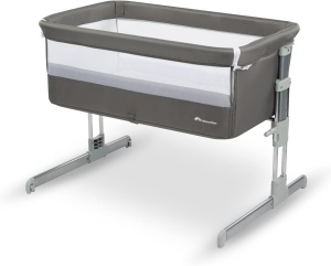 Patut Bebe 2-in-1 Bebeconfort Calidoo, Beistellbett si Stubenwagen, 0-6 luni, 5 inaltimi, Grey Mist - Img 4