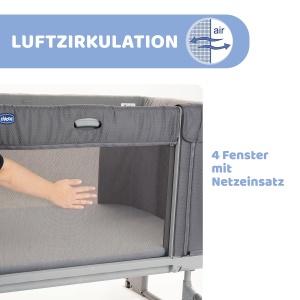 Patut multifunctional Chicco Next2Me Forever, 3 in 1, ajustabil pe inaltime, cu saltea inclusa - Img 8