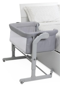 Patut pentru bebelusi Chicco Next2Me Magic Evo, 11 nivele de inaltime, mod leganare, culoare gri - Img 6