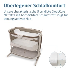 Patut pliabil Maxi-Cosi Iora Select, 0-6 luni, 5 inaltimi, 4 roti, culoare Elegance Truffle - Img 5