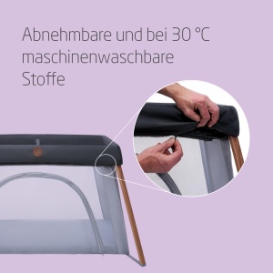 Patut pliabil Maxi-Cosi Iris2, 2-in-1, 0-3 ani, 0-15 kg, usor, compact, grafit - Img 5